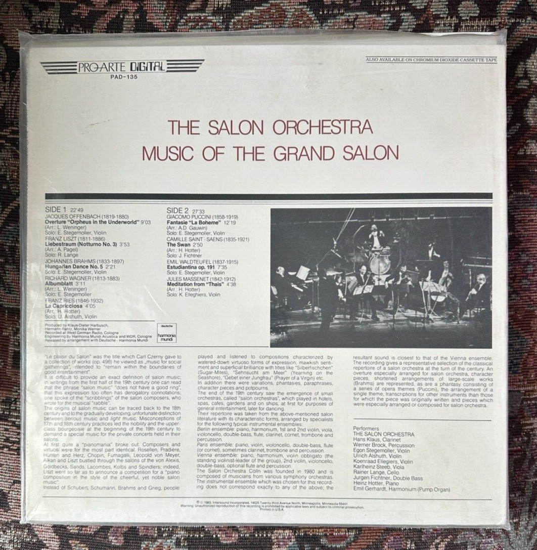 SEALED: Music of the Grand Salon: Le Nouveau Salon - Pro Arte  PAD-135 - Image 1