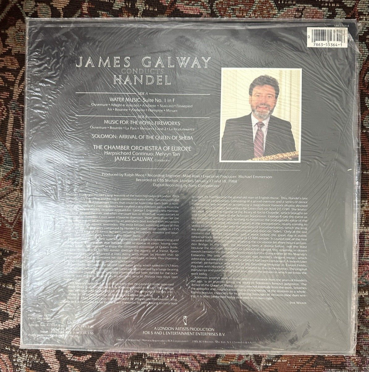 SEALED: James Galway Conducts Handel Water Music - HRC1-5364 - Image 1
