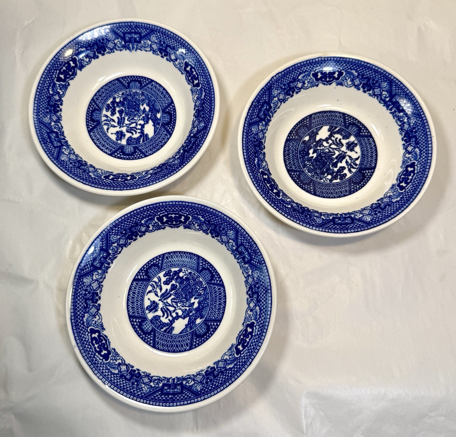 Set of Three Blue Willow Ware By Royal China Underglaze N52 Bowls - 5-1/2" - Image 2