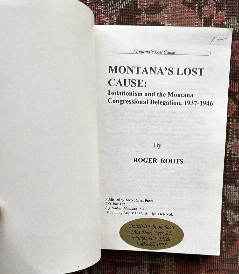 Montana's Lost Cause: Isolation In The Montana Congressional Delegation 1937-46  - Image 1