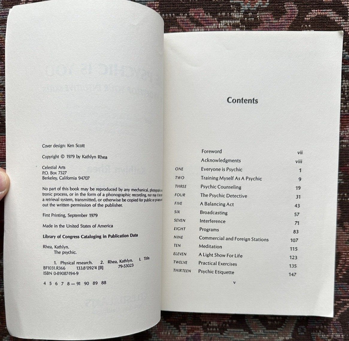 Kathlyn Rhea: The Psychic is You - 1979 1st printing, Paperback - Celestial Arts - Image 1
