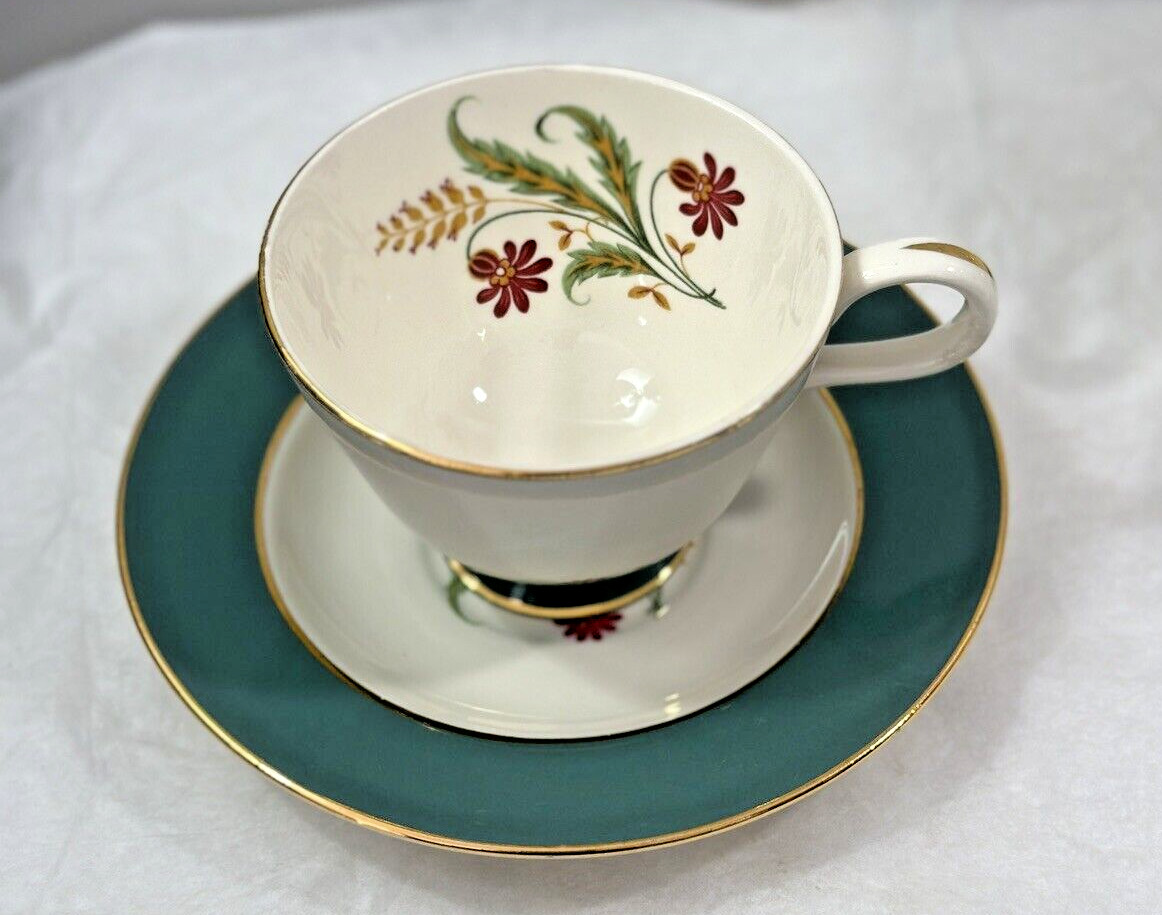 Set of 2 (Two) Homer Laughlin Cavalier Eggshell Tea Cup / Saucer Sets E 53 N5 - Image 1