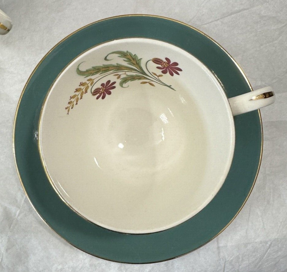 Set of 2 (Two) Homer Laughlin Cavalier Eggshell Tea Cup / Saucer Sets E 53 N5 - Image 2