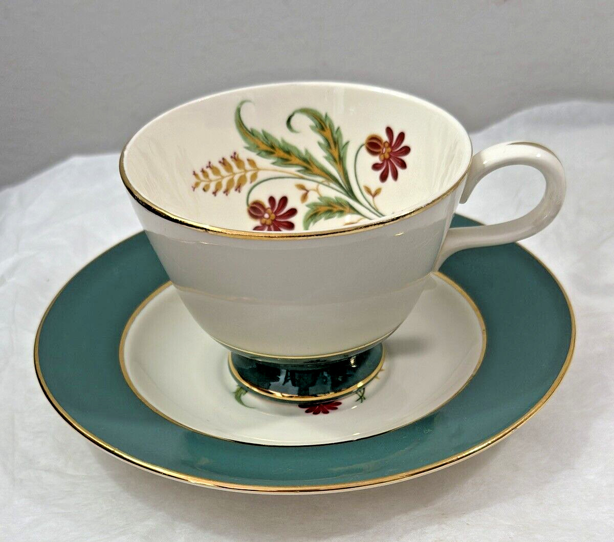 Set of 2 (Two) Homer Laughlin Cavalier Eggshell Tea Cup / Saucer Sets E 53 N5