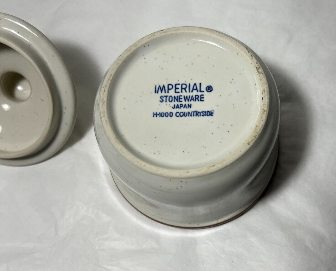 Imperial Stoneware W.M. Dalton Countryside H-1000 Cup and Saucer And Sugarbowl - Image 2