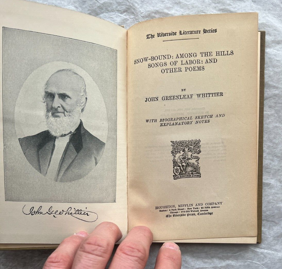 1898 "Riverside Literature Series-Number 4" - John Greenleaf Whittier  - VG - Image 2