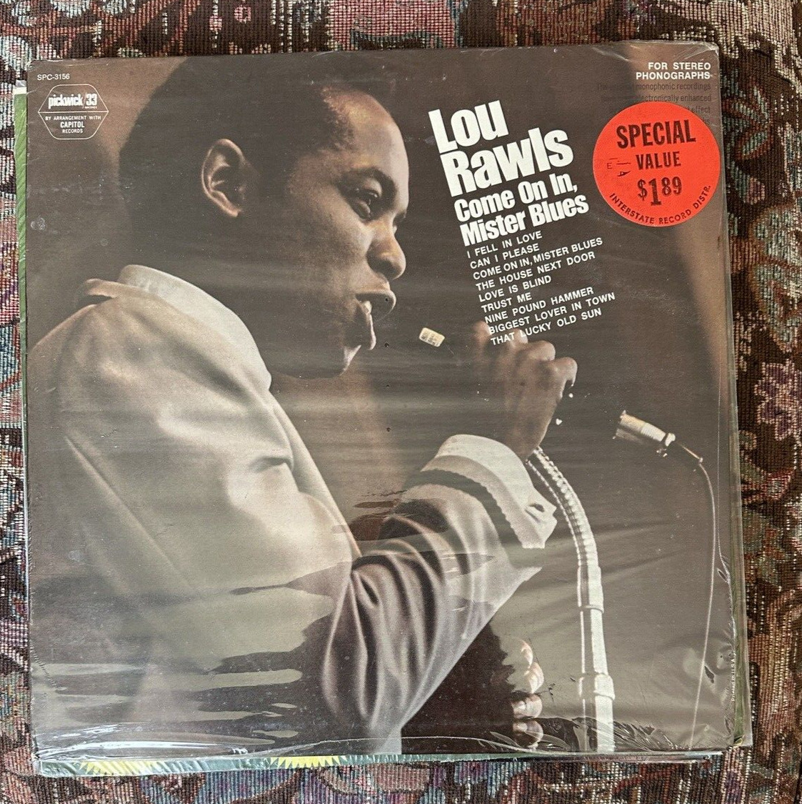 SEALED: Lou Rawls - Come On In, Mister Blues - Capitol Records SPC-3156