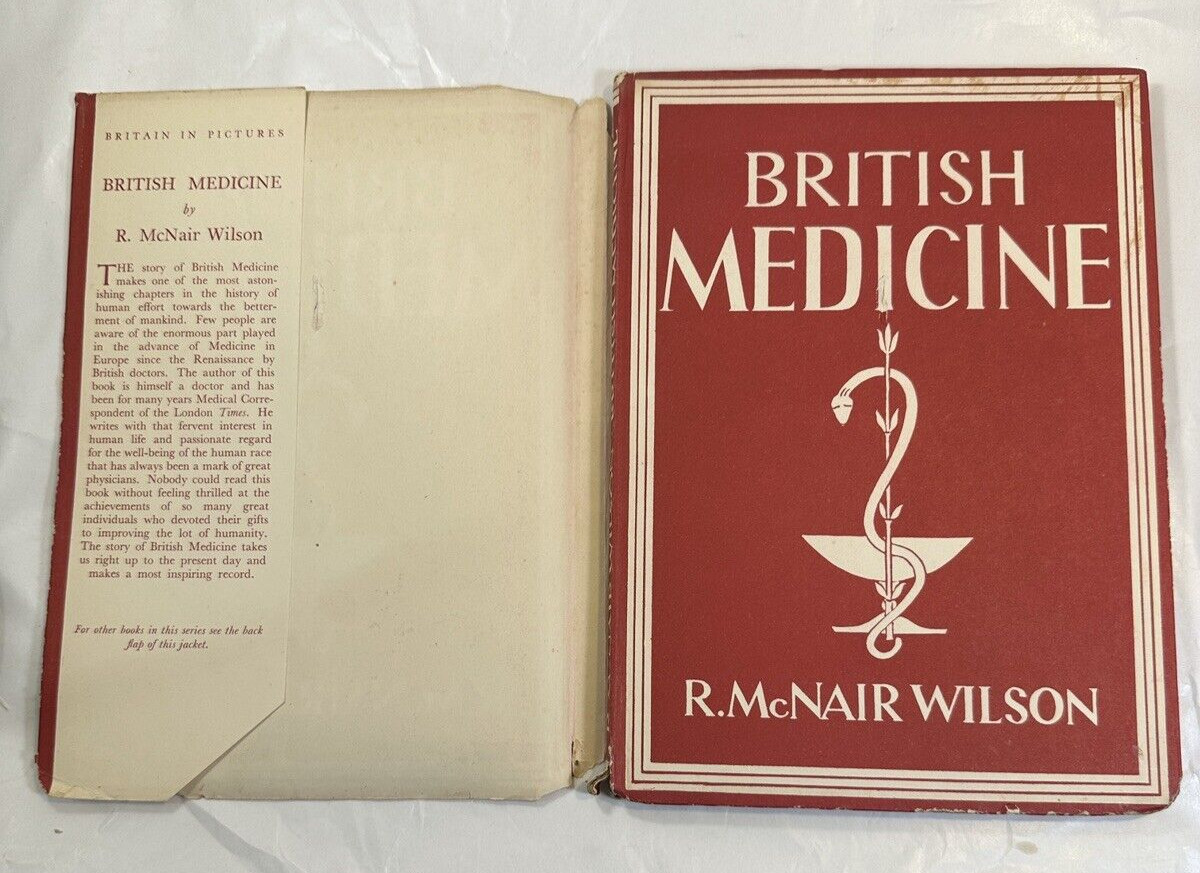 British Medicine / R. McNair Wilson - 1941 Wartime Dustjacket - Image 1