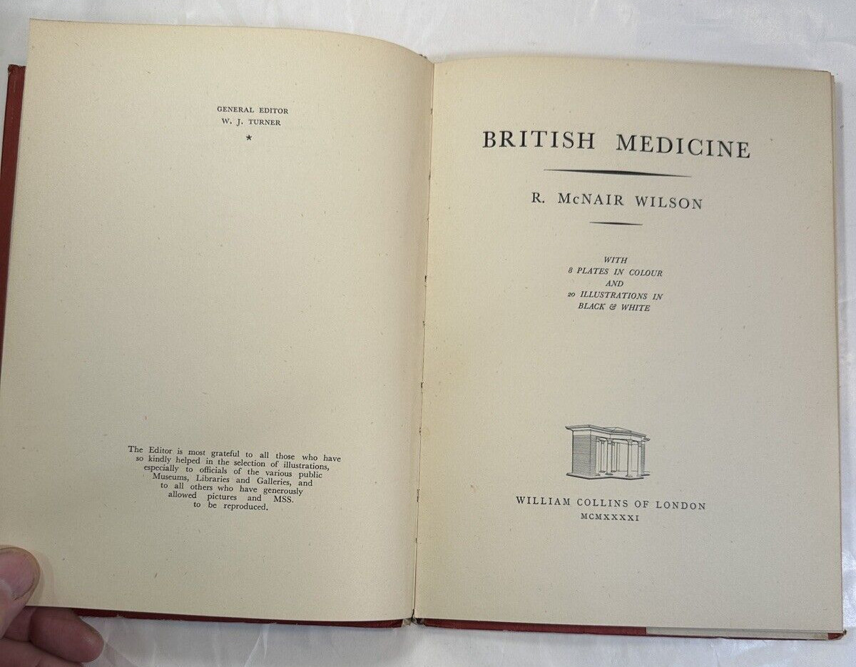 British Medicine / R. McNair Wilson - 1941 Wartime Dustjacket - Image 3