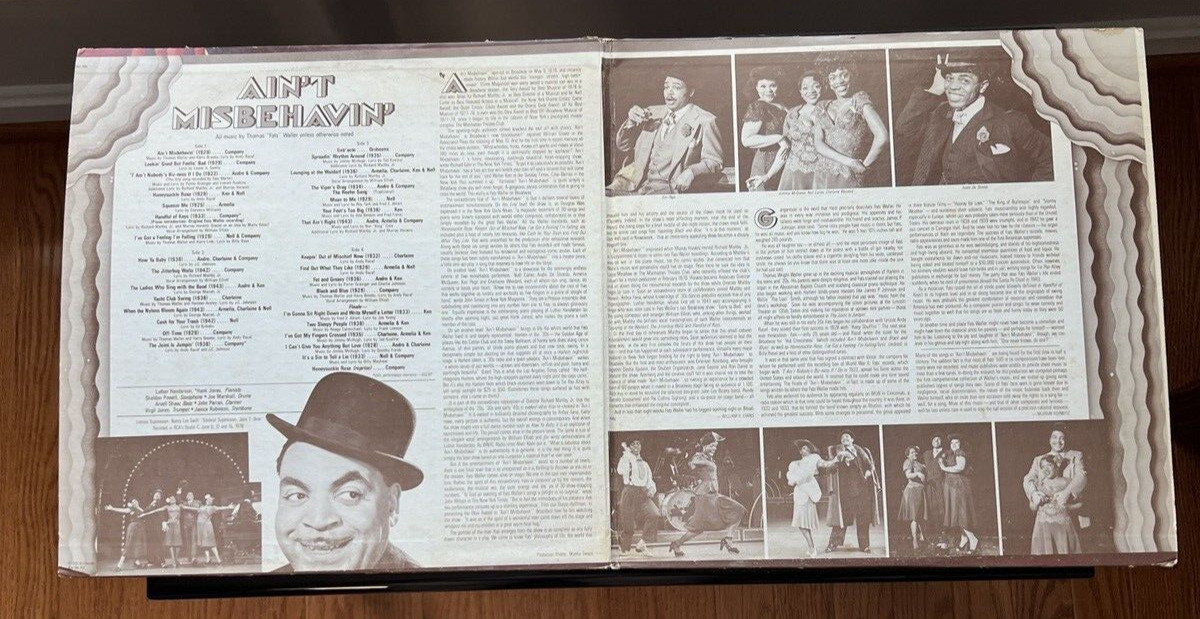 Ain't Misbehavin' Original Broadway Cast - RCA Red Seal – CBL2-2965 - Image 2