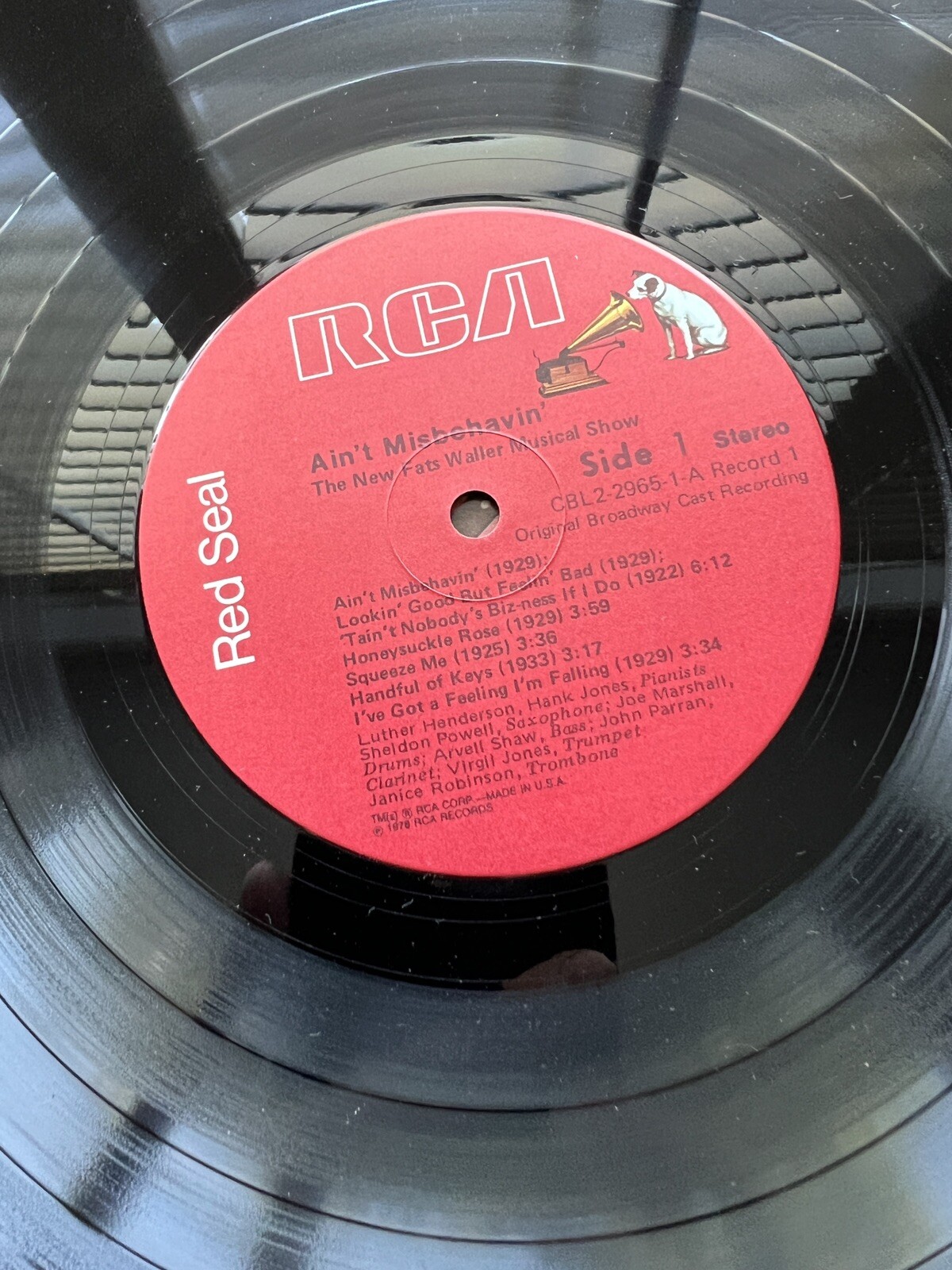 Ain't Misbehavin' Original Broadway Cast - RCA Red Seal – CBL2-2965 - Image 4