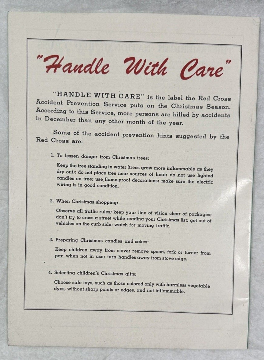 1947 December Red Cross Courier Magazine - Hospital Windows Are Bright w/ Xmas - Image 1