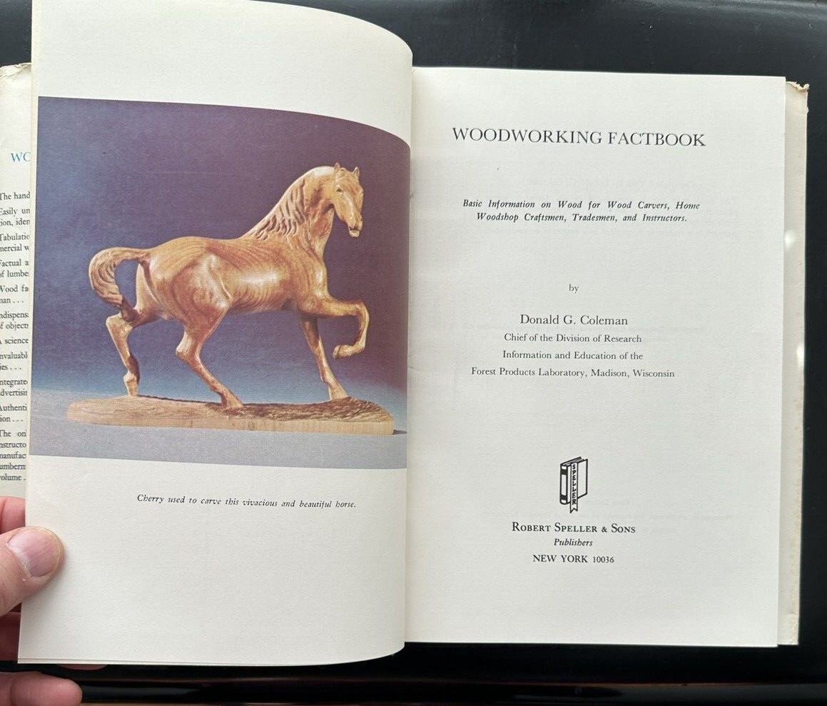 Woodworking Factbook Donald G. Coleman  Hardcover 1st Edition 1966 Vintage - Image 2