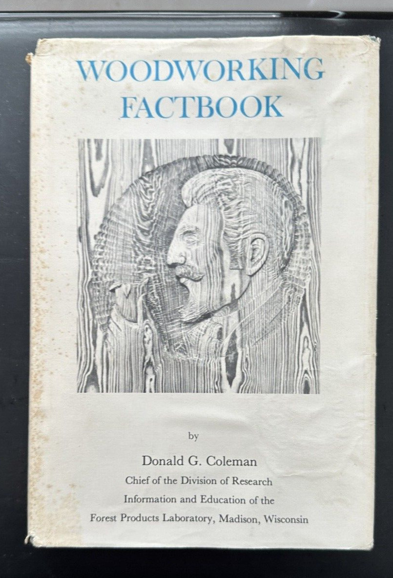 Woodworking Factbook Donald G. Coleman  Hardcover 1st Edition 1966 Vintage