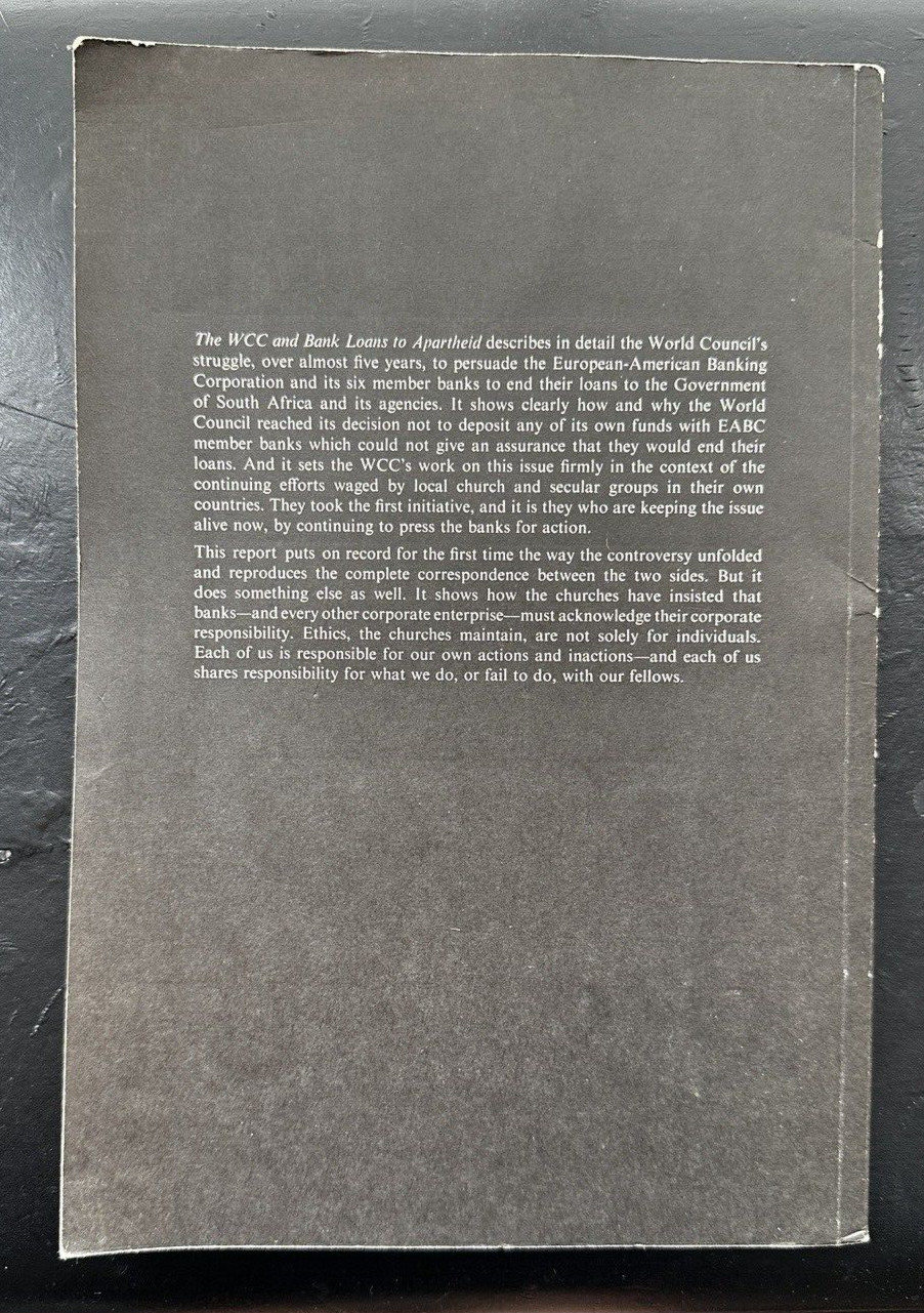 The World Council of Churches and Bank Loans to Apartheid - Image 3