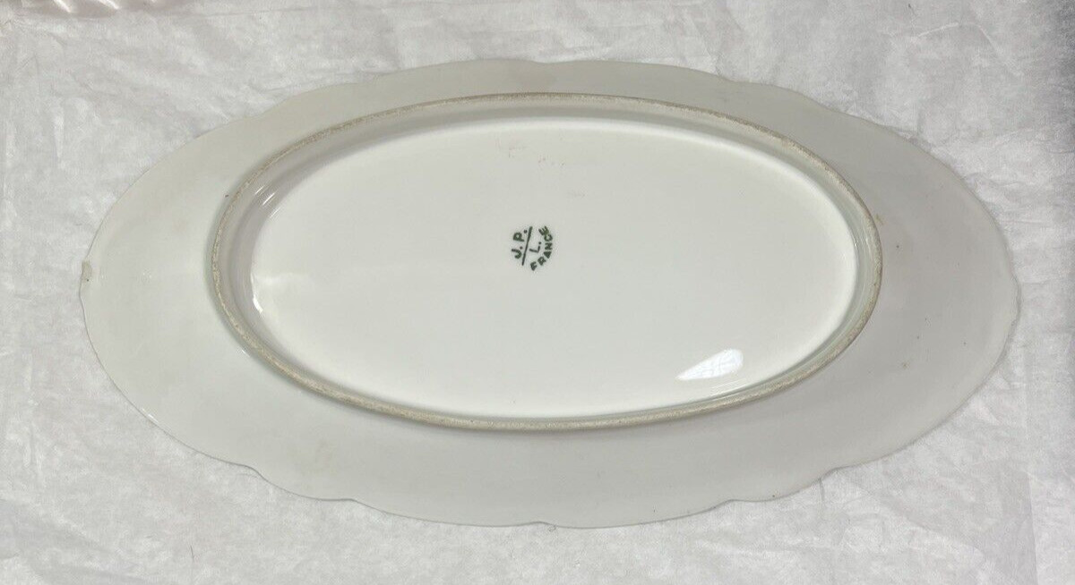 Antique J.P.L. Limoges France Jean Pouyat Hand Painted Serving / Candy Dish - Image 1