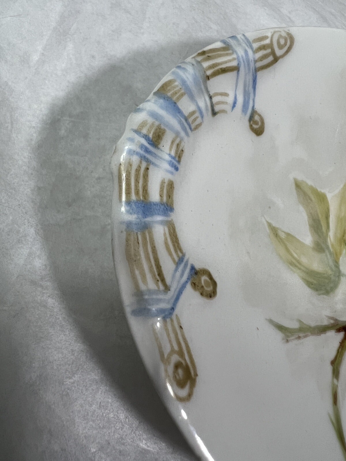 Antique J.P.L. Limoges France Jean Pouyat Hand Painted Serving / Candy Dish - Image 3