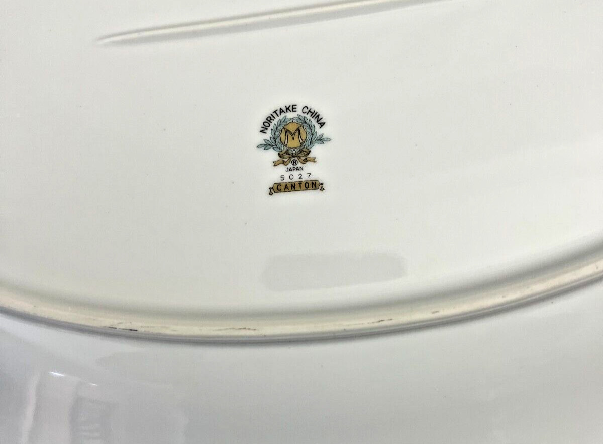 Noritake Fine China Canton #5027 Oval Platter 16" by 11" - Pristine - Image 4