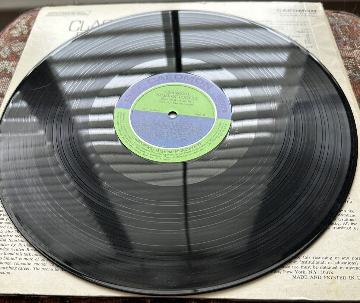 Classical Russian Poetry Caedmon TCP 2036 - Yevtushenko and Carnovsky - Image 4