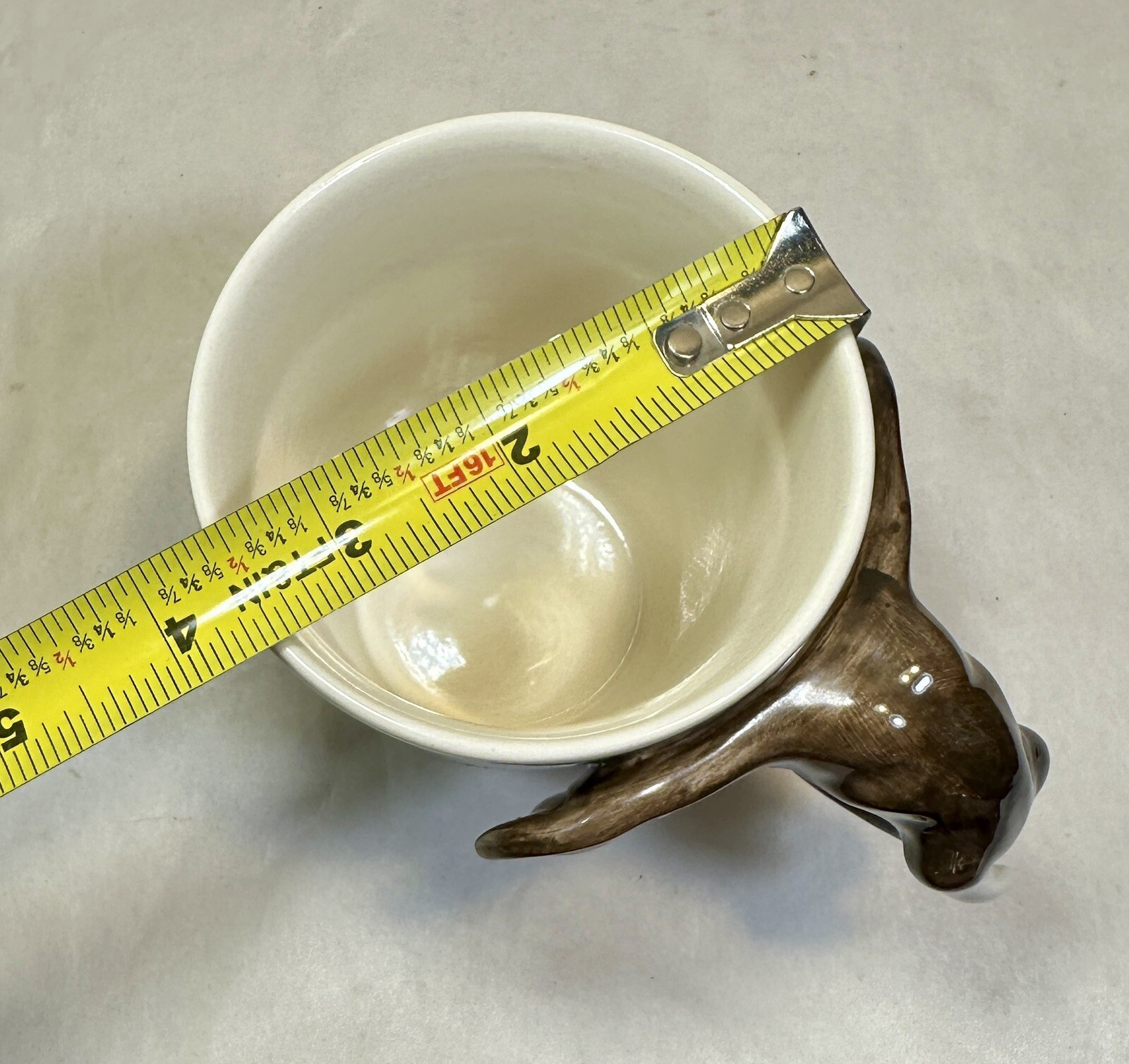 World Market 3D Elephant 12 Oz Ceramic Cream/Brown Coffee Mug Made in Thailand - Image 7