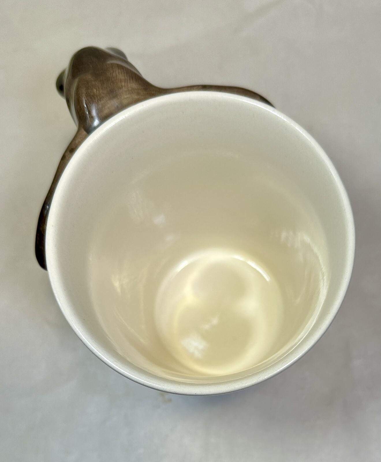 World Market 3D Elephant 12 Oz Ceramic Cream/Brown Coffee Mug Made in Thailand - Image 8