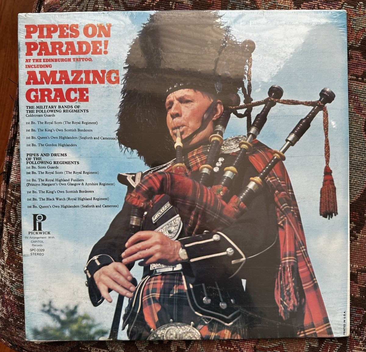 SEALED: Pipes on Parade Edinburgh Military Tattoo Pickwick Intl SPC-3329