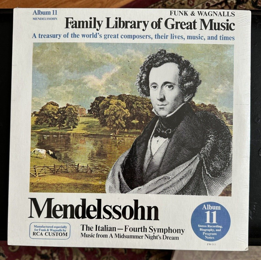 SEALED: Mendelssohn - Italian Symphony - Funk & Wagnalls Family Library No. 11