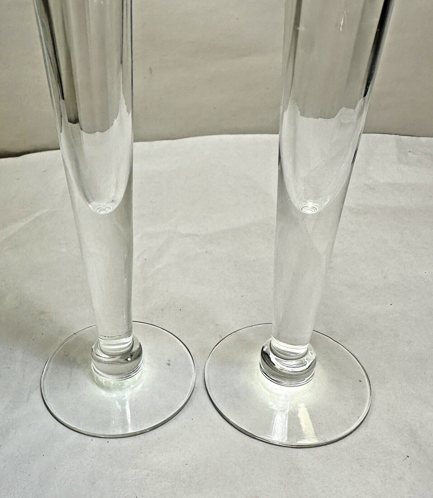 Two (2) Wyborowa Vodka Fluted Cordial Glasses Black Knight on Rearing Horse - Image 2