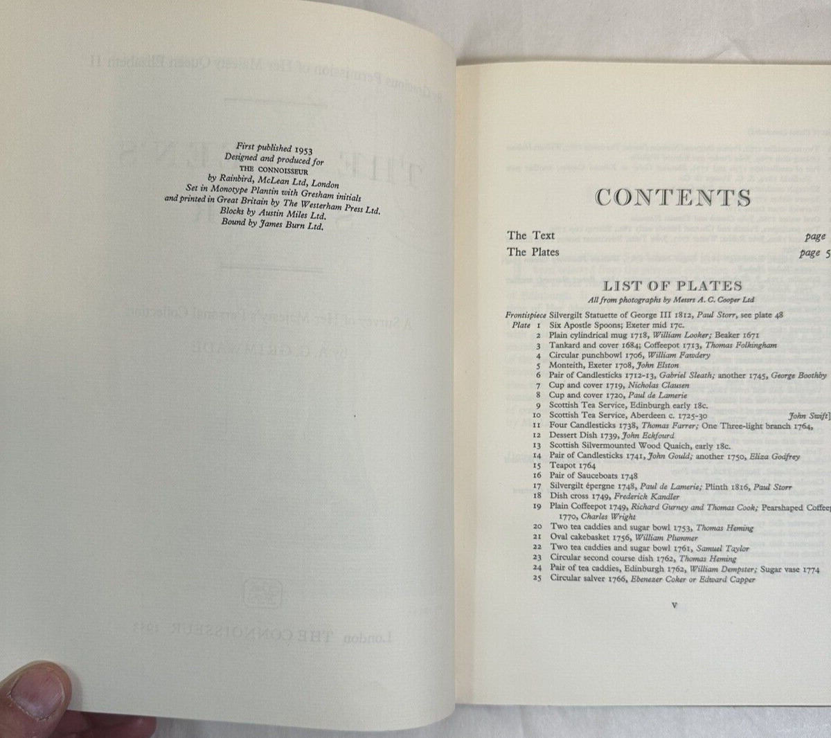 The Queen's Silver - Arthur Girling Grimwade - London, 1953 - Image 3