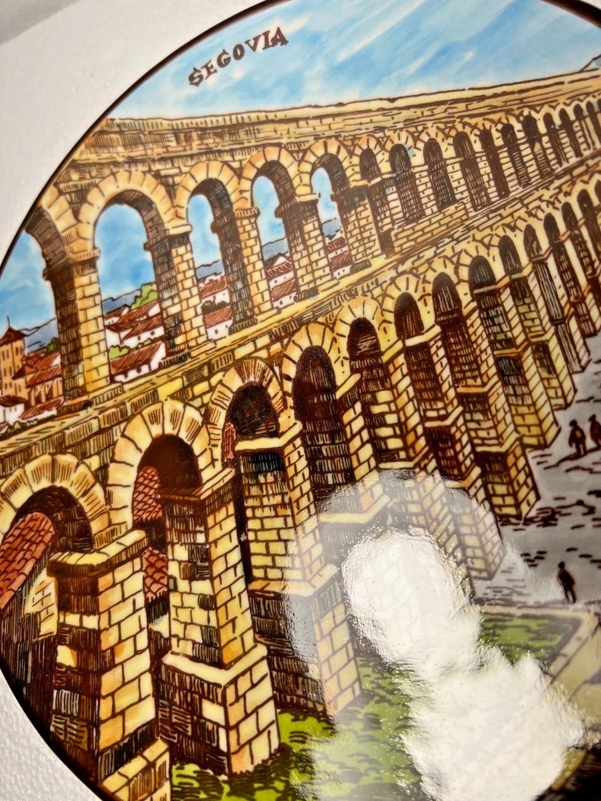 MG Ceramics Spain - Scene from the Aqueduct of Segovia - Image 2