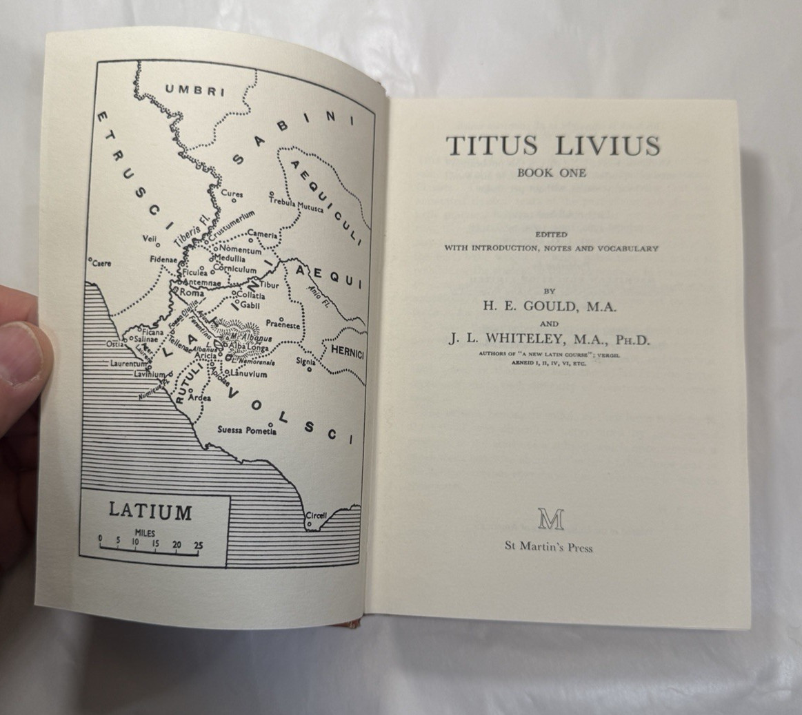 Titus Livius – Book One 1973 Latin Language Study Hardcover - Image 1