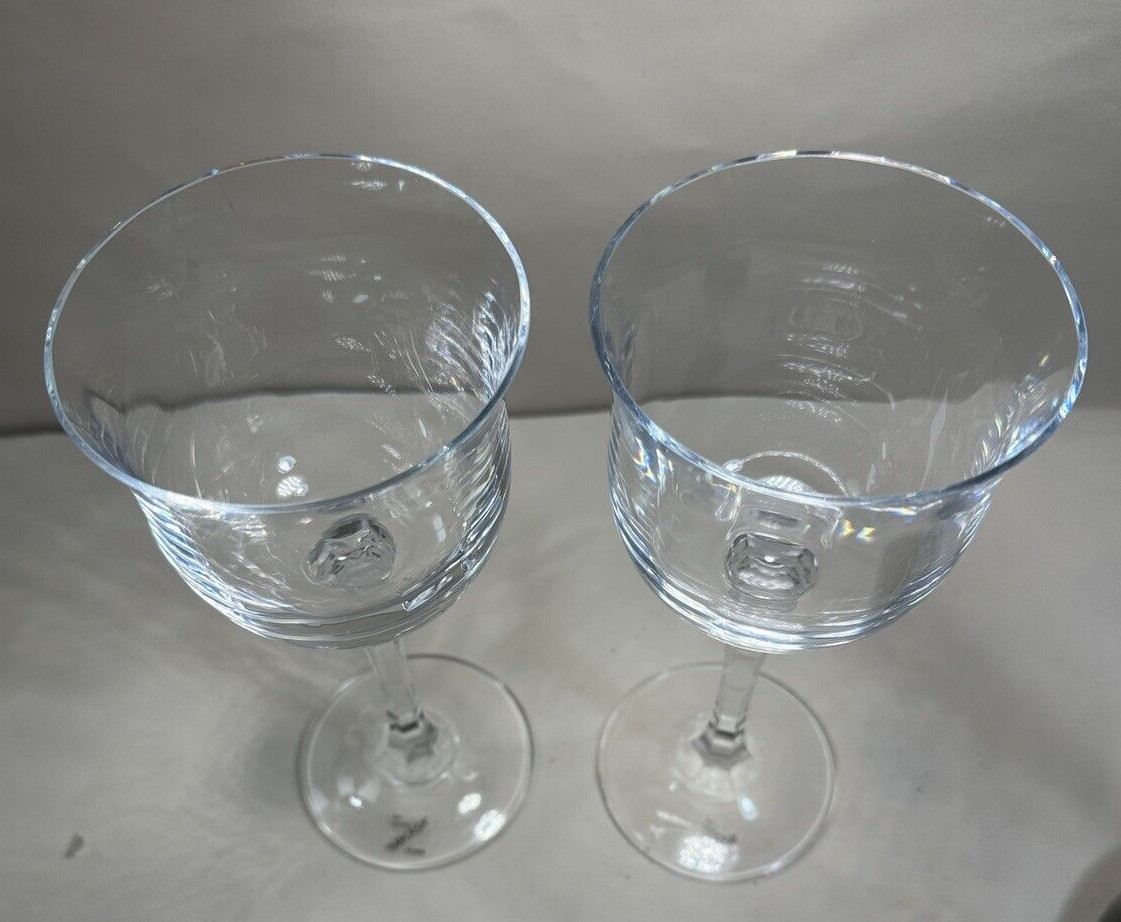 Two (2) Water Goblets - Kensington by MIKASA - Unboxed, Mint - Image 1