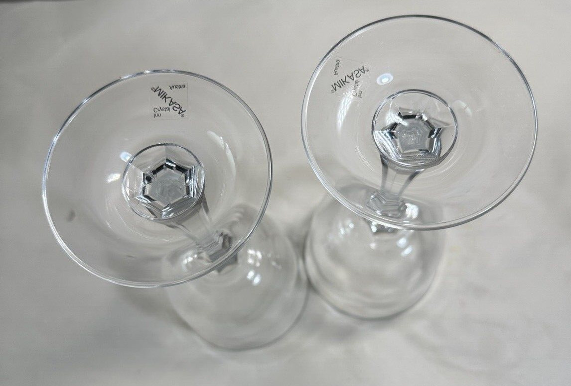 Two (2) Water Goblets - Kensington by MIKASA - Unboxed, Mint - Image 3