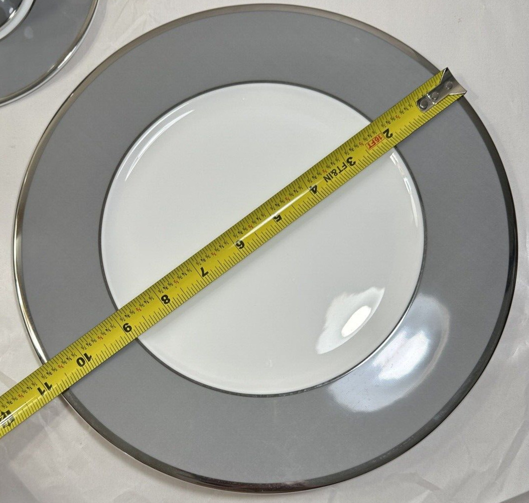 Mikasa Color Studio Grey and Platinum 5-pc Dinnerware Set - Unboxed, Unused - Image 5