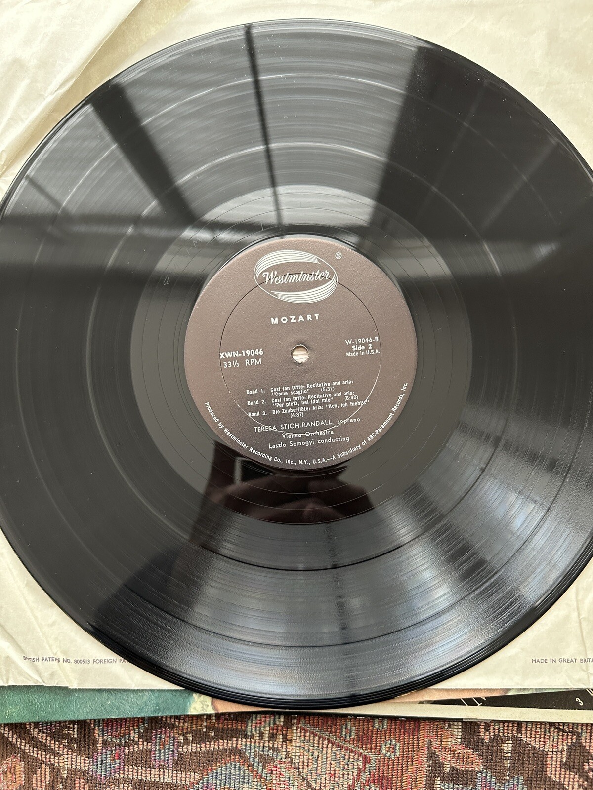 Teresa Stich-Randall Sings Mozart Arias - Westminster WST-17046 - Image 2