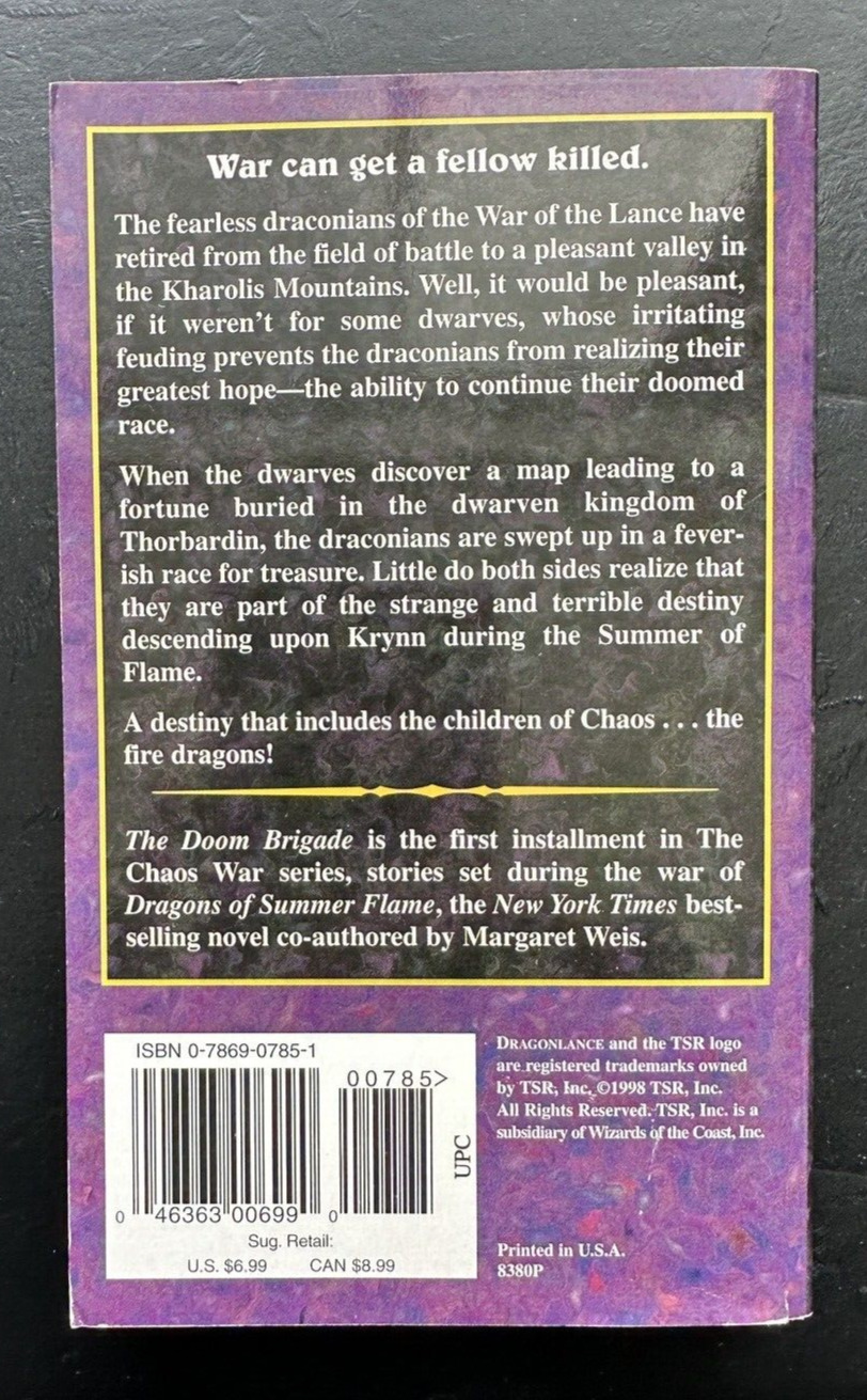 Doom Brigade - Margaret Weis and Don Perrin - DragonLance Saga - First Printing - Image 1