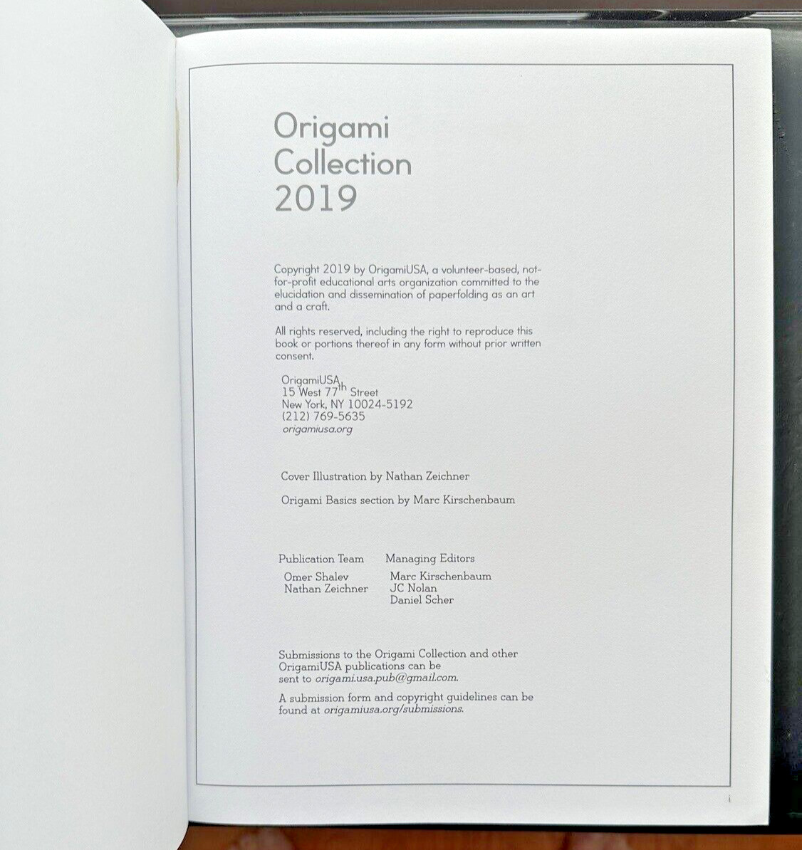 OrigamiUSA  - Origami Collection 2019 - Image 1