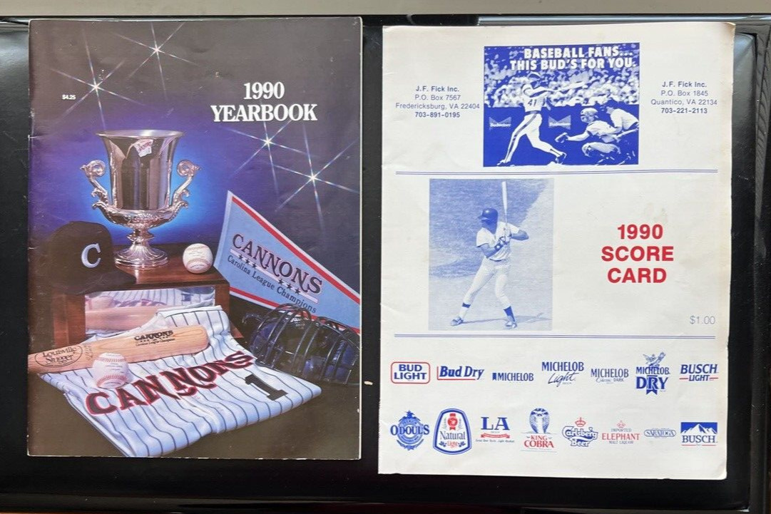 Carolina Cannons 1990 Yearbook and Scorecard - Image 4
