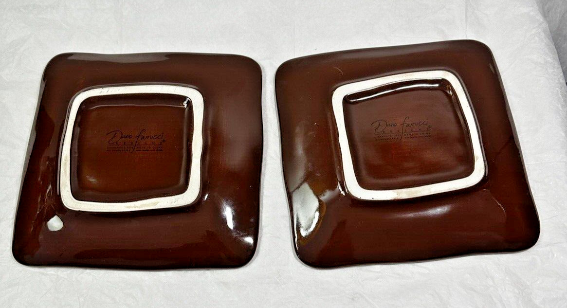 Dario Farrucci Hand Painted Rooster Dinner Plates - 8" - Pottery Farmhouse Décor - Image 6