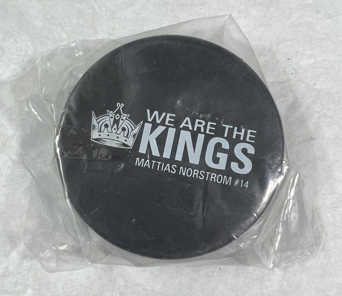 LA Kings We Are the Kings Souvenir Photo Hockey Puck Mattias Nordstrom #14 - Image 1