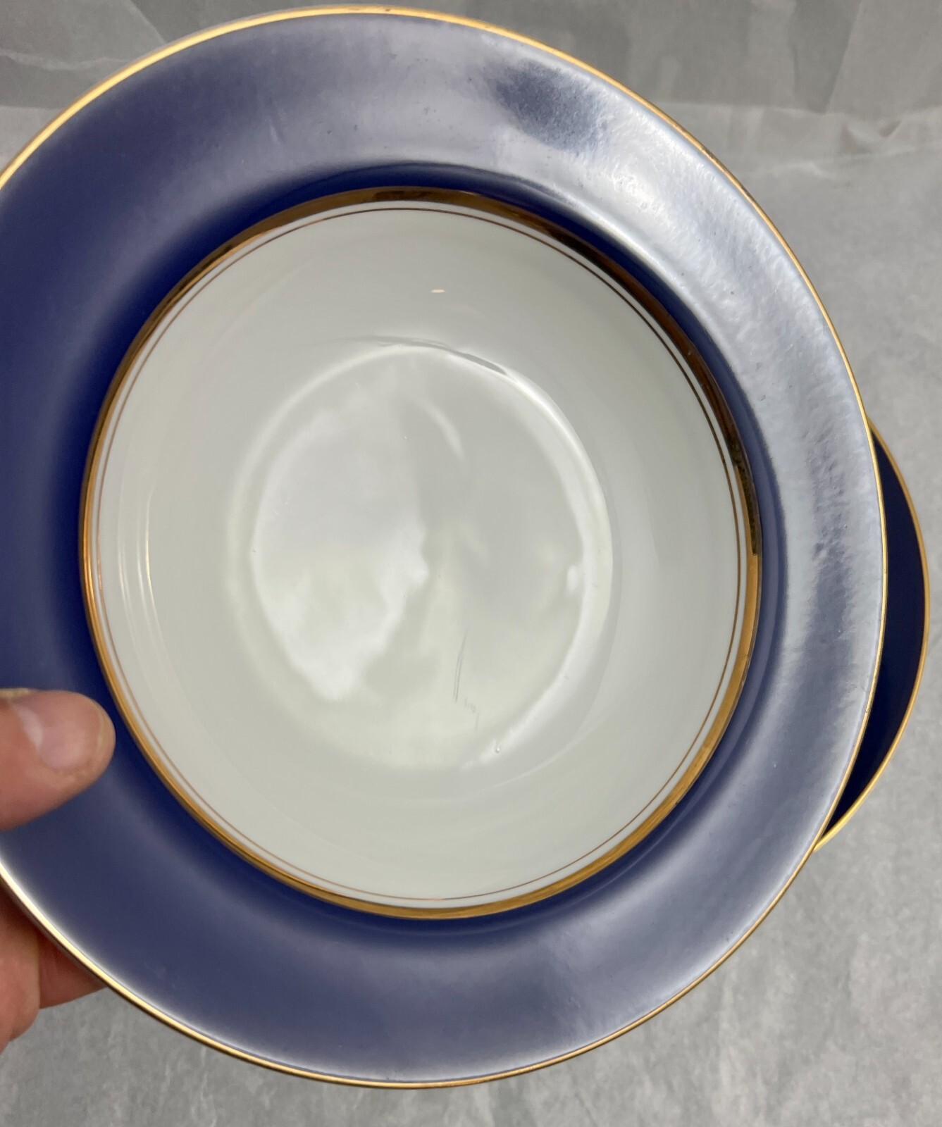 Cathy Hardwick Mikasa Royal Cobalt Blue 8 3/8" Soup /Salad / Cereal Bowls L6058 - Image 1