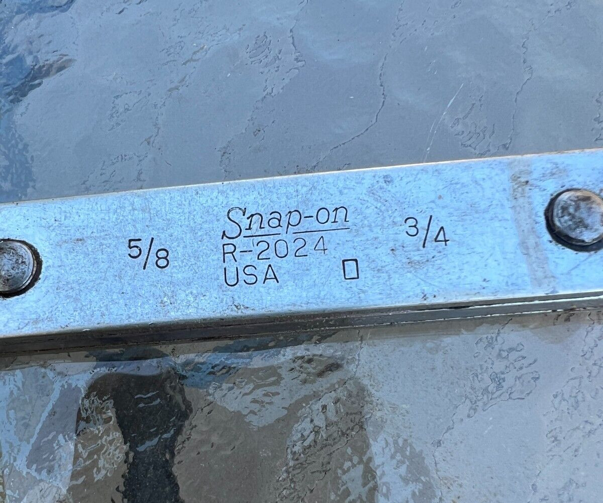 Snap-on 5/8-3/4" standard 0° offset ratcheting box wrench 12 point R2024 - Image 2