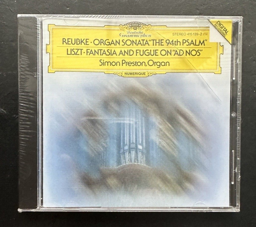 SEALED: Reubke: Organ Sonata / Liszt: Fantasia and Fugue - Simon Preston - DG