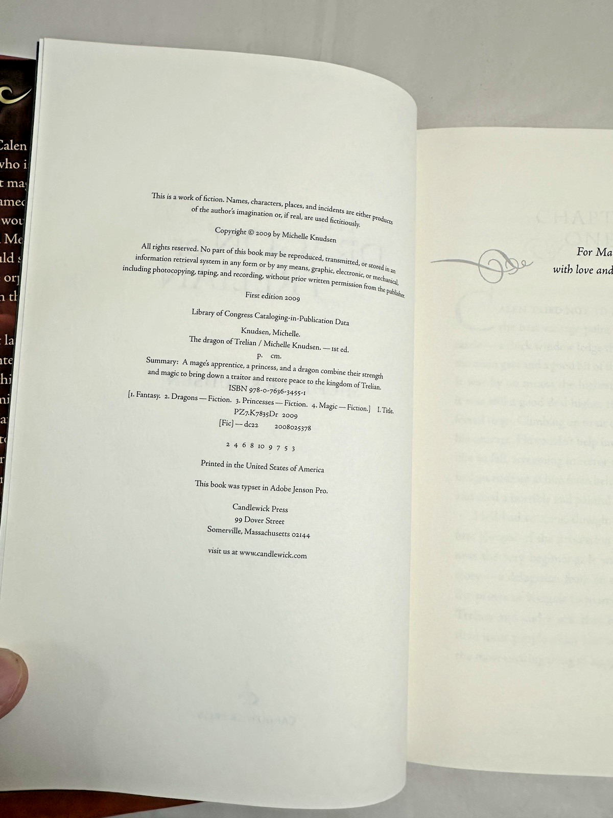 The Dragon of Trelian 2009 HC/DJ 1st Edition - Immaculate New - Michelle Knudsen - Image 1