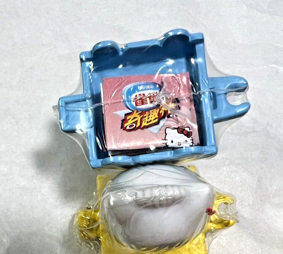 Nine (9) Hello Kitty Nestle Ice Cream Trolley Mini Toys  - Sealed in Plastic - Image 1