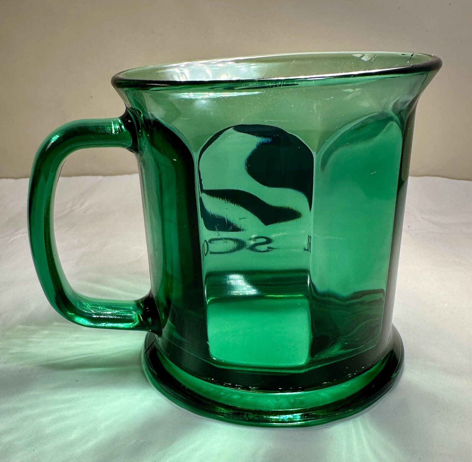 Girl Scouts Green Coffee Cup Mug - Made In USA - Immaculate - Gold Logo - Image 2