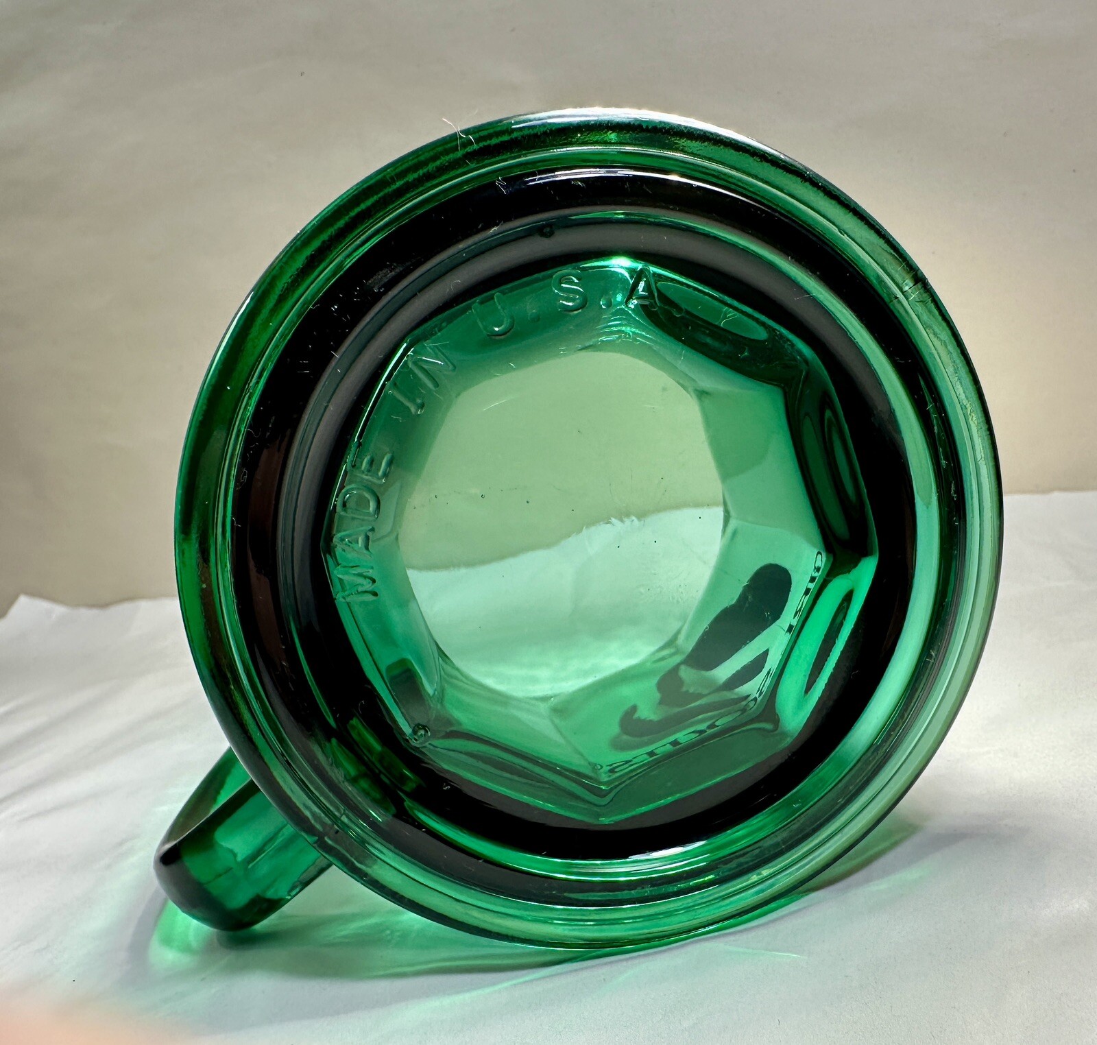 Girl Scouts Green Coffee Cup Mug - Made In USA - Immaculate - Gold Logo - Image 6