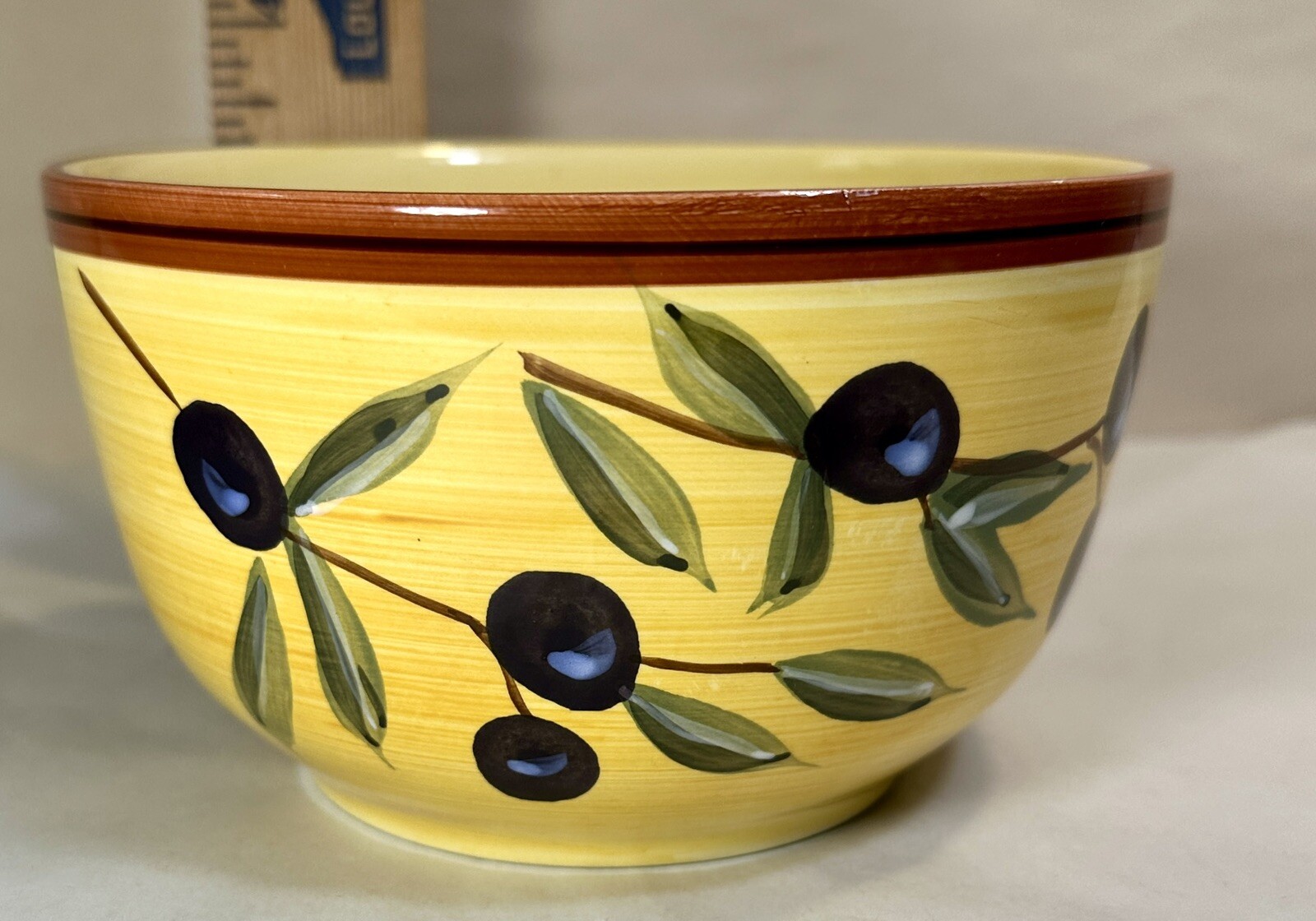 One (1) 222 Fifth Late Harvest Soup / Cereal Bowl - Unboxed, Immaculate - Image 5