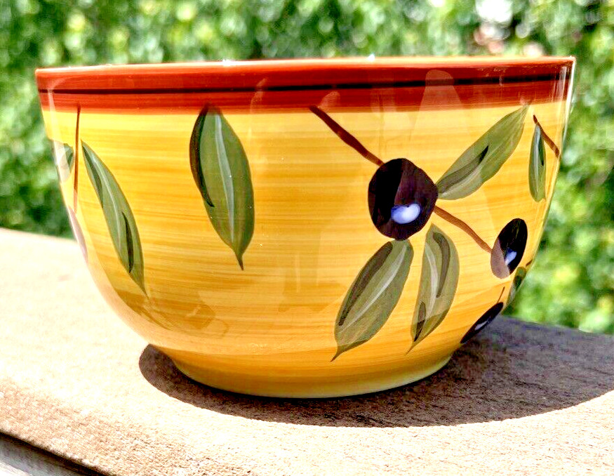 One (1) 222 Fifth Late Harvest Soup / Cereal Bowl - Unboxed, Immaculate