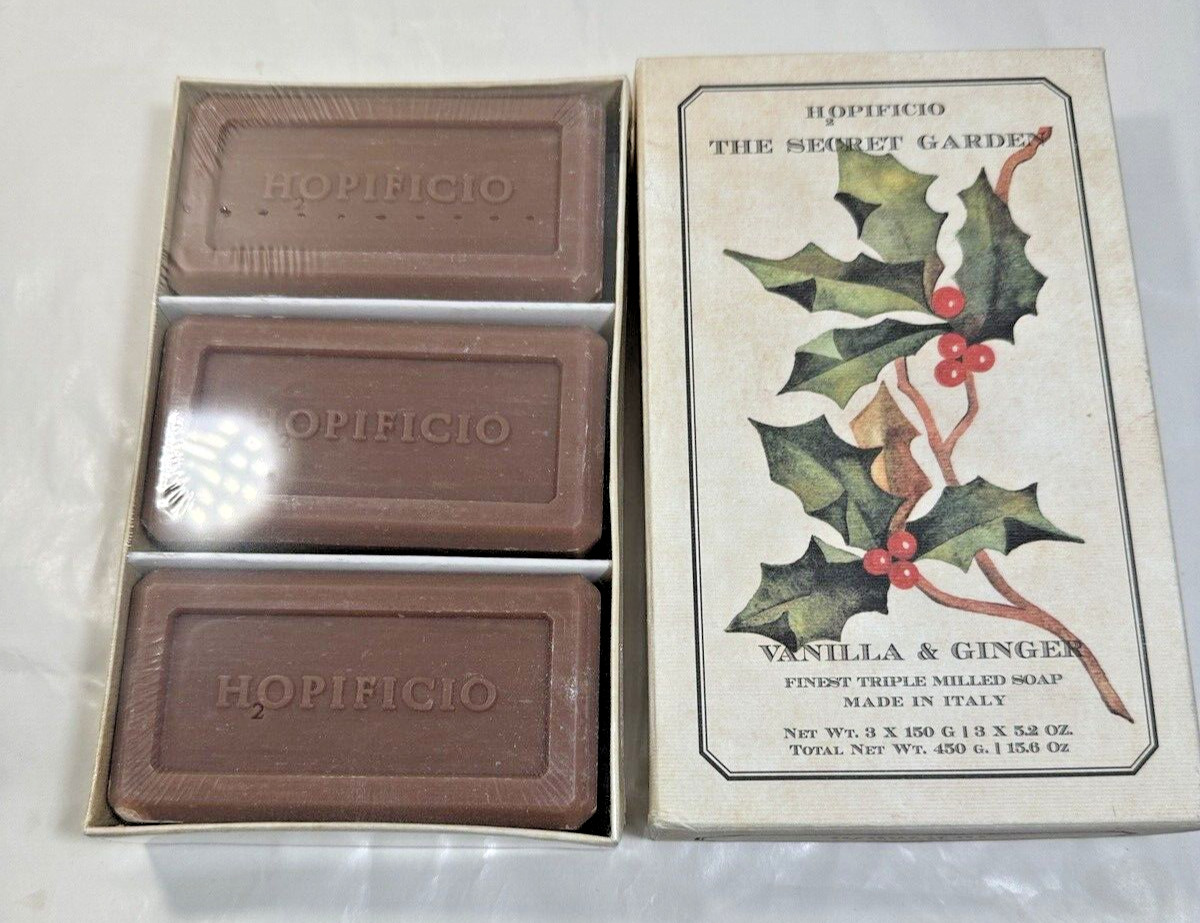 Hopificio - The Secret Garden - Vanilla and Ginger - Bar Soap - 3x 5.2oz Bars